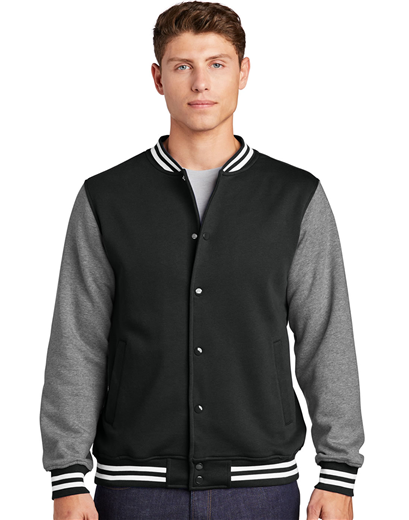 custom fleece letterman jacket