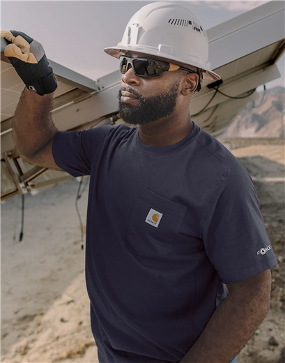 CT106652 Force® Short Sleeve Pocket T-Shirt custom embroidered or