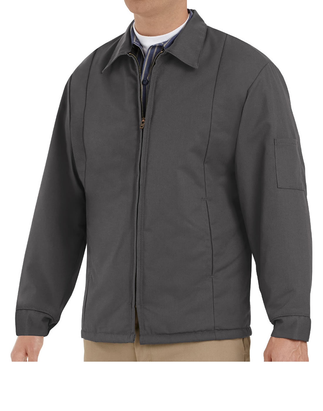 red kap perma lined panel jacket