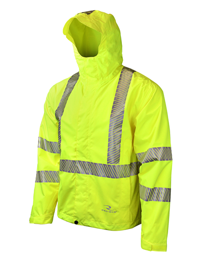 Safety green rain jacket Clearance